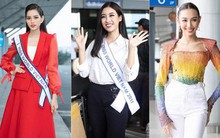 Gu thời trang ra sân bay đi thi quốc tế của dàn hậu: Đỗ Thị Hà yêu kiều, Đỗ Mỹ Linh cực giản dị