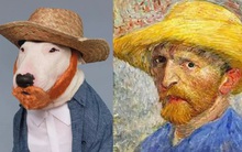 Chú chó ngộ nghĩnh tái hiện những bức tranh nổi tiếng thế giới