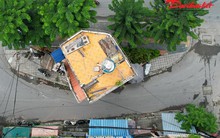 Hà Nội: Cận cảnh ngôi nhà 'siêu độc' 4 mặt tiền nằm ngay dưới đường vành đai nghìn tỷ