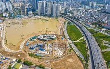 Cung Thiếu nhi gần 1.400 tỉ đồng ở Hà Nội dần thành hình sau 7 tháng thi công