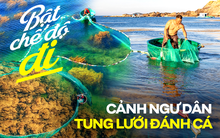 Hình ảnh ngư dân tung lưới đánh cá đầy "ảo diệu" ở Bình Định khiến ai cũng trầm trồ về cảnh sắc Việt Nam
