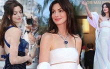Clip người qua đường tình cờ gặp Anne Hathaway ở Cannes, chỉ 9 giây cũng đủ gây sốt vì nhan sắc thật của báu vật Hollywood