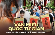 Học sinh Hà Nội xếp hàng dài, mang cả sách bút đến Văn Miếu cầu may trước kỳ thi tốt nghiệp THPT 2022