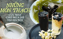Đủ các món thạch đa dạng bán khắp các con phố Hà Nội, cứ hè đến là trở thành món ăn không thể thiếu