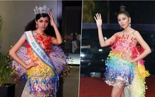Miss Campuchia xin lỗi fan Việt vì mặc váy pha-ke của NTK Việt
