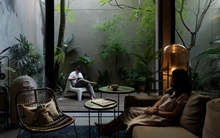 Căn nhà như pháo đài ẩn mình dưới mảng xanh