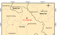 Kon Tum ghi nhận thêm 3 trận động đất trong hôm nay