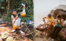 8X trèo đèo, lội suối 9 tiếng/ngày "săn" đặc sản rừng, dắt khách leo trèo đỉnh núi