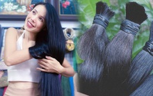 Người phụ nữ 4 năm kỳ công dưỡng tóc, 2 lần cắt được 70cm tóc óng ả tặng bệnh nhân ung thư