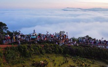 Đà Lạt sáng 2/9: Đông nghịt du khách "săn" biển mây đẹp mê hồn