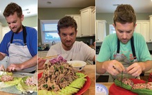 Chàng rể Mỹ mê nấu món Việt