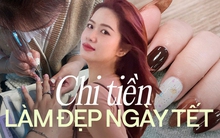 Đặt trước cả tháng, chờ đến nửa đêm để làm móng, làm tóc ăn Tết