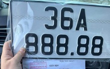 Chuyển vùng đăng ký, một người dân bốc được biển số ôtô siêu VIP 888.88