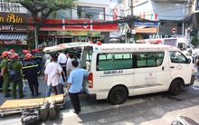 Ảnh: Hiện trường sập cửa hàng Circle K ở TP.HCM khiến một học sinh lớp 9 tử vong