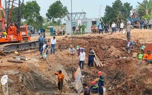 Sau hơn một ngày chưa thể cứu bé trai 10 tuổi rơi xuống trụ bê tông sâu 35m