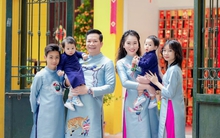 Shark Hưng đăng ảnh chia sẻ về 4 người con nhân dịp năm mới, cậu cả gây chú ý