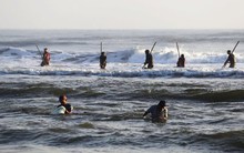 Nghề đi thụt lùi thu tiền triệu mỗi ngày ở Quảng Nam