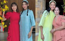 Dàn mỹ nhân Vbiz khoe ảnh bên mẹ ruột ngày Tết: Thùy Tiên và 'mẫu hậu' được ví như hai chị em sinh đôi