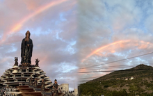 Thêm một hiện tượng kỳ ảo xuất hiện tại đỉnh núi Bà Đen, quả không uổng công người dân nô nức kéo đến vào dịp Tết