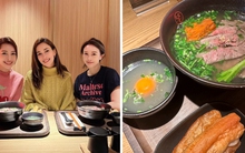 Trước thềm khai trương quán phở, Chi Pu "tất bật" đón những người bạn ghé tới chúc mừng