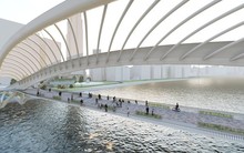 Ngắm phối cảnh bắt mắt của cầu đi bộ qua sông Sài Gòn dài hơn 500m