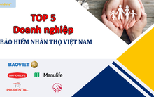 Thấy gì từ Top 5 doanh nghiệp bảo hiểm nhân thọ có doanh thu cao nhất?