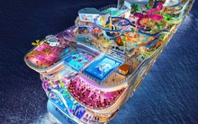 Cận cảnh con tàu du lịch khổng lồ lớn gấp 5 lần Titanic huyền thoại: Sức chứa 10.000 người, dài hơn ba sân bóng đá