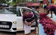 Đi Audi ra chợ bán rau, anh nông dân nổi như cồn với 1 hành động ngay sau khi xuống xe