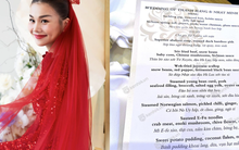 Menu tiệc cưới “chị đại” Thanh Hằng: toàn món ngon “đẳng cấp”, thoải mái ăn đến no căng