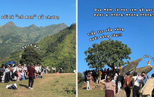 Dân tình đổ xô đi Tà Xùa: Xếp hàng "mỏi cổ" chờ chụp ảnh, cây cô đơn đông nghịt người vây quanh