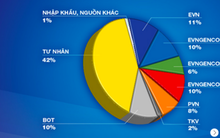 Nguồn điện tư nhân ngày càng tăng, EVN hết độc quyền, chỉ nắm giữ 37%