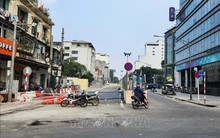 Từ ngày 28/10, phân luồng thi công ga ngầm S12 trên đường Trần Hưng Đạo