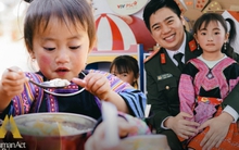 Chuyện chàng Trung uý vùng cao nuôi cơm trưa cho hàng nghìn em nhỏ: Để cơm trắng nước lã chẳng còn là bữa ăn mỗi ngày