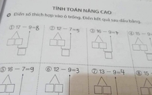 Cả nhà thức đêm giải bài toán cho con nhưng bó tay, lên mạng hỏi ai cũng sốc: "Lớp 1 mà như lớp 10"