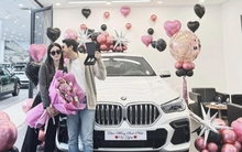 Ông xã Á hậu Vbiz chơi lớn, tặng xế hộp tiền tỷ cho vợ trong ngày sinh nhật