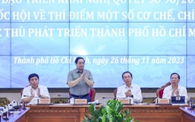 Thủ tướng chủ trì Hội nghị về thực hiện thí điểm cơ chế đặc thù phát triển TPHCM