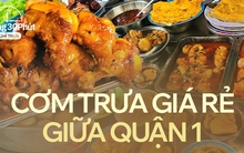 Hàng cơm trưa nằm giữa khu văn phòng cao cấp, chỉ 25k/phần nhưng nhiều thứ được miễn phí