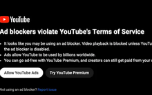 YouTube loại bỏ các công cụ chặn quảng cáo trên quy mô toàn cầu