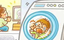 Kiểu máy giặt nguy hiểm với trẻ nhỏ: Bé có thể chui vào và bị mắc kẹt