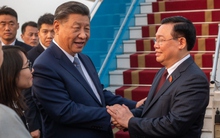 Chủ tịch Quốc hội Vương Đình Huệ tiễn Tổng Bí thư, Chủ tịch nước Trung Quốc Tập Cận Bình tại sân bay Nội Bài