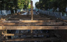 Hầm chui nghìn tỷ 'giải cứu' kẹt xe cửa ngõ sân bay Tân Sơn Nhất dần lộ diện