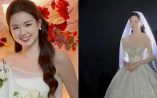 Zoom cận visual cô dâu đang "gây bão" vì quá xinh đẹp, khoảnh khắc bước lên lễ đường gây ấn tượng mạnh