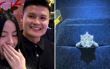 Chiếc nhẫn kim cương to đùng Quang Hải cầu hôn Chu Thanh Huyền đang trở thành đề tài bàn tán rôm rả