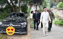 Quang Hải nhường xế hộp bạc tỷ để Chu Thanh Huyền lái về quê, bản thân đi xe gì cùng họ hàng sang hỏi cưới?