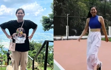 Ánh Viên lần đầu diện áo croptop khoe eo thon, so với lúc mặc áo thun rộng thùng thình quá là khác biệt