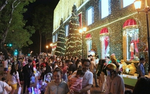 Người dân chen nhau săn ảnh Giáng sinh sớm ở trung tâm TP.HCM