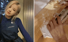 Rosé (BLACKPINK) chứng minh độ giàu: Dùng bình nước Saint Laurent giá 125 USD để thay thế cây lăn bột làm bánh