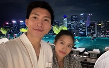 Đoàn Văn Hậu cùng Doãn Hải My tình tứ nơi bể bơi vô cực lớn nhất thế giới, tiếp tục có hành động chứng minh độ "cuồng" vợ