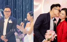 Chú rể doanh nhân cưới nữ MC xinh đẹp thể hiện EQ cao khi nhận câu hỏi "thử lòng" ngay trên sân khấu