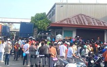 Hàng trăm người chen chân nộp hồ sơ xin việc